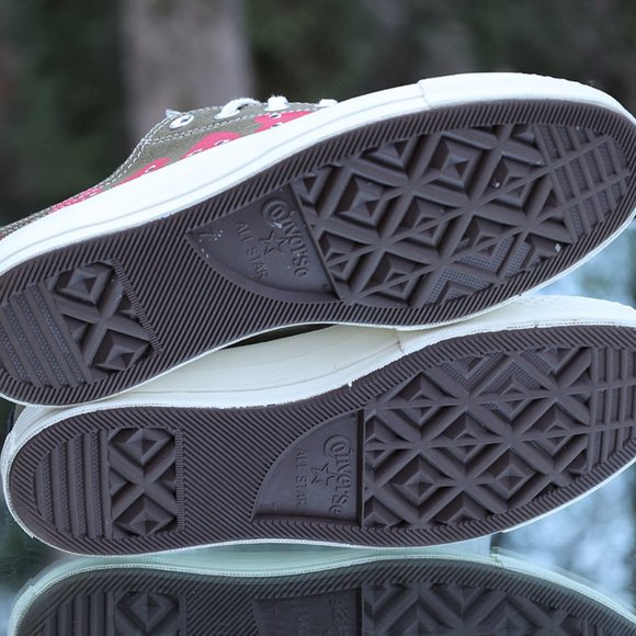 Converse Chuck 70 Low Top x Comme Des Garcons Play Multi Heart Size 7 - Picture 13 of 13